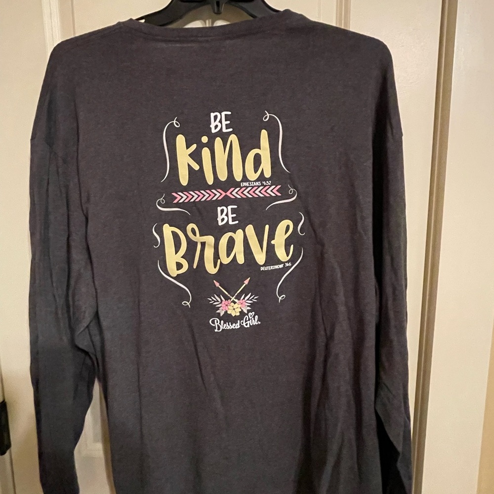 Blessed Girl Women's Gray Long Sleeve Tee